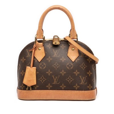 Louis Vuitton Monogram Alma BB Pre-Loved Satchel Brown