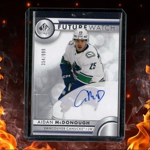 2023-24 Upper Deck SP Authentic Future Watch Aidan McDonough Auto 354/999 #144