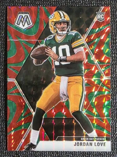 2020 Panini Mosaic - Rookies Jordan Love #211 Red Mosaic Prizm (RC)