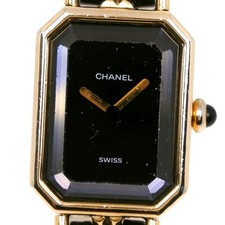 CHANEL Premiere L Watches H0001 Black / gold blackDial Plated Gold/leather...