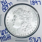 1897 BU UNCIRCULATED MORGAN SILVER DOLLAR AUTHENTIC U.S. MINT FREE SHIPPING 5767