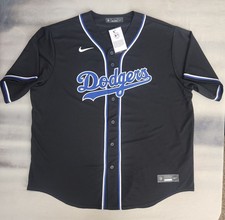 Nike Dodgers Shohei Ohtani Fashion Replica Black Out Jersey Men's Size 2XL 