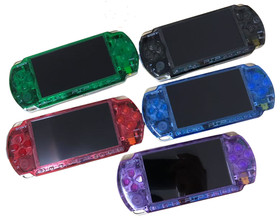 Hot Transparent Sony PSP3000 console 6.61 firmware new parts, fill-up games good