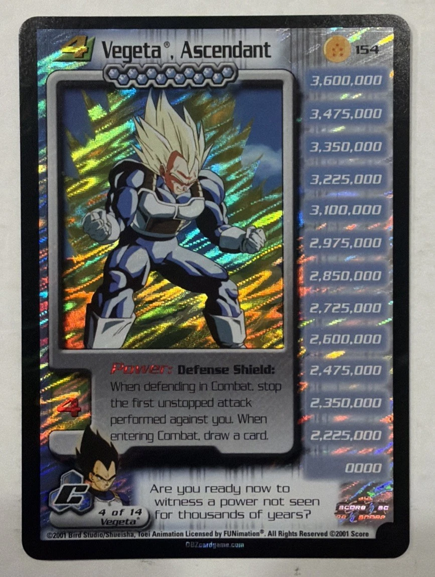 Dragon Ball Z TCG Rare Individual Collectible Card Game Cards for