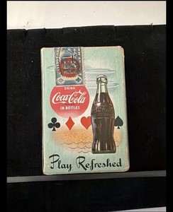 Vintage 1958 Coke Playing Card Deck Play Refreshed Original Sealed Tax Stamp (H)