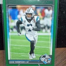 Panini 2024 Score Green Parallel Shaq Thompson #43 Carolina Panthers