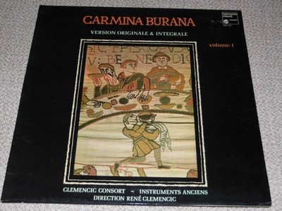 Carmina Burana Version Originale & Integrale Volume 1 LP