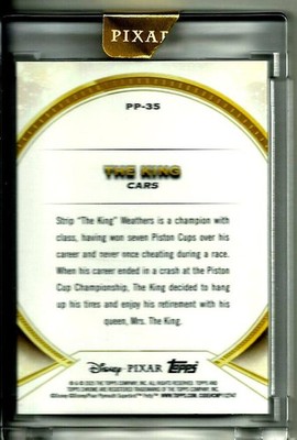 The King 2025 Topps Chrome Pixar Gold Pixar Perfection Purple