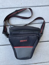 Pentax Camera Bag Black Holster Padded Case Shoulder Strap Belt Vintage
