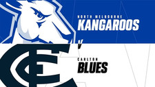2-4 x North Melbourne vs Carlton AFL Tickets Level 1 Wing First 15 Rows Marvel