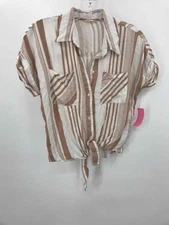 Pre-Owned Sim & Sam White Size Medium Button Down
