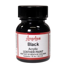 Angelus Acrylic Leather Paint, 1 Fl Oz, Black - 1 Oz Pack of 1 ,