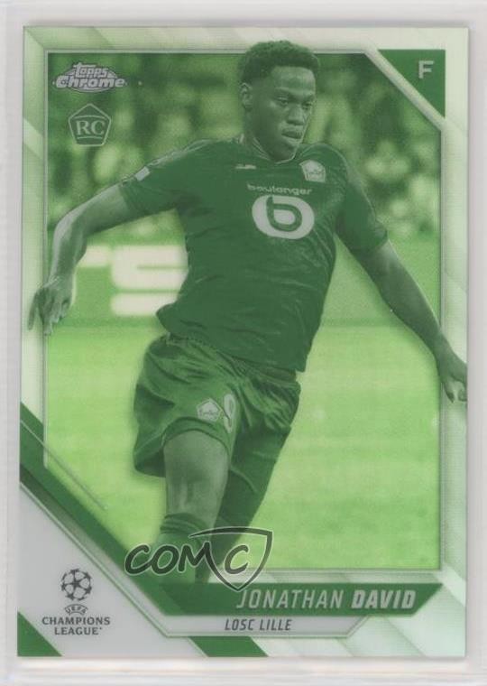 2021-22 Topps Chrome UCL Night Vision Refractor 196/225 Jonathan David #191 0y9e