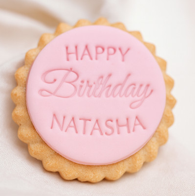Personalisierter Geburtstag Keksstempel: Individueller Fondant Präger, Name Keks M&S