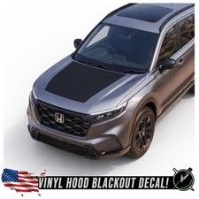 Matte Black Hood Blackout Racing Stripe Decal Sticker - Fits 2023-2026 Honda Crv Matte Black Hood Blackout Racing Stripe Decal Sticker - Fits 2023-2026 Honda Crv