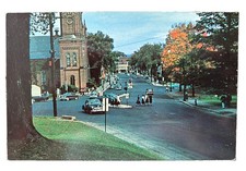 NORTHAMPTON MA MASS~View Down Main Street~1950's Cars, People