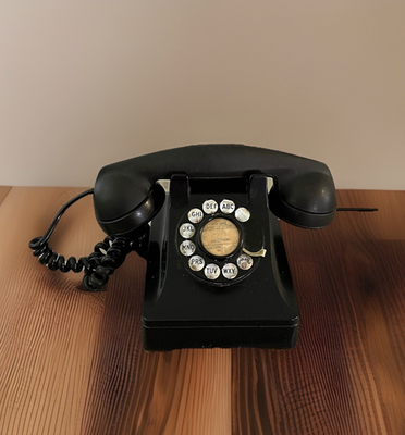 #ad Vintage Northern Electric Telephone Desk Phone Parts Repair Canada Black Rotary $40.49