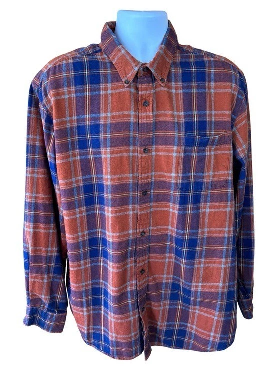St. John's Bay flannel shirt, size XL, fall, festival, plaid, gorpcore, camping