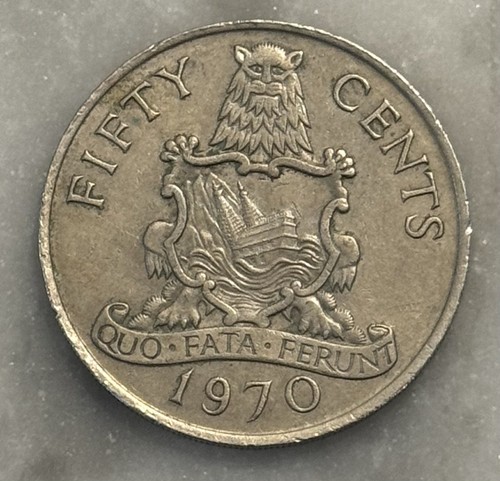 1970 Bermuda 50 Cents - XF - Extremely Fine