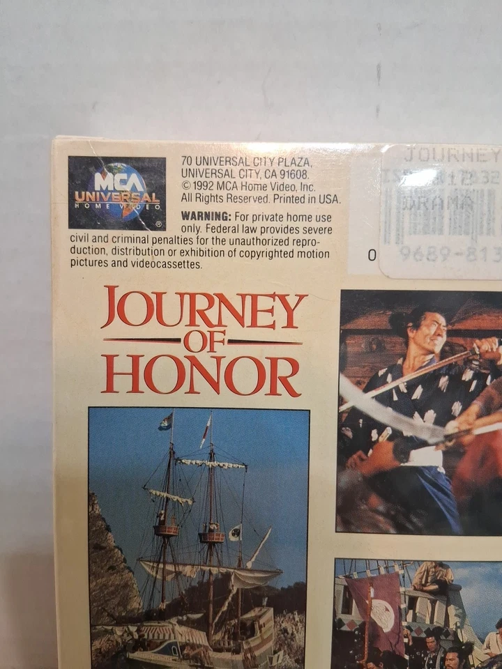 JOURNEY OF HONOR (VHS-1991)  Sho Kosugi, Christopher Lee, David Essex, War - Image 4 of 4