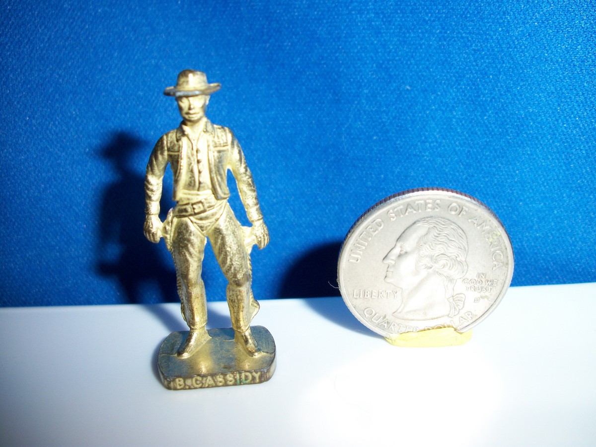 BUTCH CASSIDY Brass Gold Figure AMERICAN WILD WEST Kinder Surprise