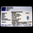 2.89 Ct IGI Certified A+ Natural D Block Tanzanite Violet Blue Oval Cut — photo 2