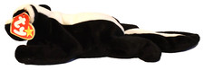 MWMT Ty Beanie Babies Stinky the Skunk Stuffed Animal Plush VTG 1995