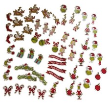 Dr. Seuss Grinch Themed Self-Adhesive Foam Shapes/Stickers Set Assorted Pieces
