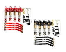 48MM Oil Type Shocks + High Clearance Chassis Links for RC 1/24 FMS FCX24 Car