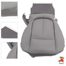 Driver Bottom Cloth Seat Cover Gray Pu For 2011-16 Ford F250 F350 F450 F550 Xlt Driver Bottom Cloth Seat Cover Gray Pu For 2011-16 Ford F250 F350 F450 F550 Xlt