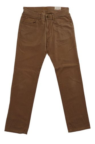 Camel Active 488615 Mens Jeans Trousers W32 L32 32/32 Brown Olive Straight Gabardine