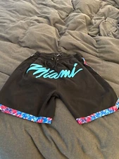 Official NBA Miami Heat Vice Shorts Size Large (Rare)