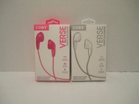 Coby Verse Edition Precision Sound Headphone Earbuds Pink & White Set Coby Verse Edition Precision Sound Headphone Earbuds Pink & White Set