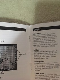 Ballistix manual Turbo Grafx 16 TG16 