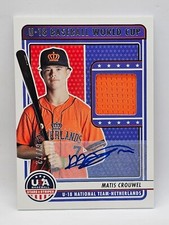 2023 Panini Stars & Stripes Netherlands Patch Auto /72 - MATIS CROUWEL