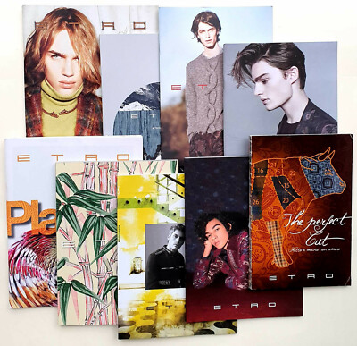 9 x ETRO Katalog Look Book Menswear Coll. Spring/Summer/Autumn/Winter 2011-2019