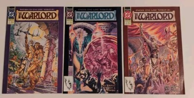 Return to the Lost World of The Warlord #1 #2 #3 DC Comics 1991 Mike Grell!!!