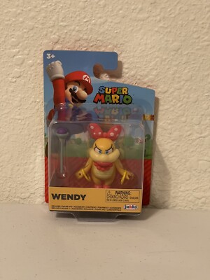NEW Jakks Pacific World of Nintendo 2.5'' Super Mario WENDY Mini-Figure Fig