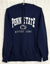 Penn State Nittany Lions Men's Large Navy Blue Pullover Hoodie Sweatshirt