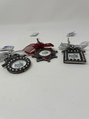 Creative Co-Op. Inc. Decorative Miniature Jeweled Picture Frames - Set of Three