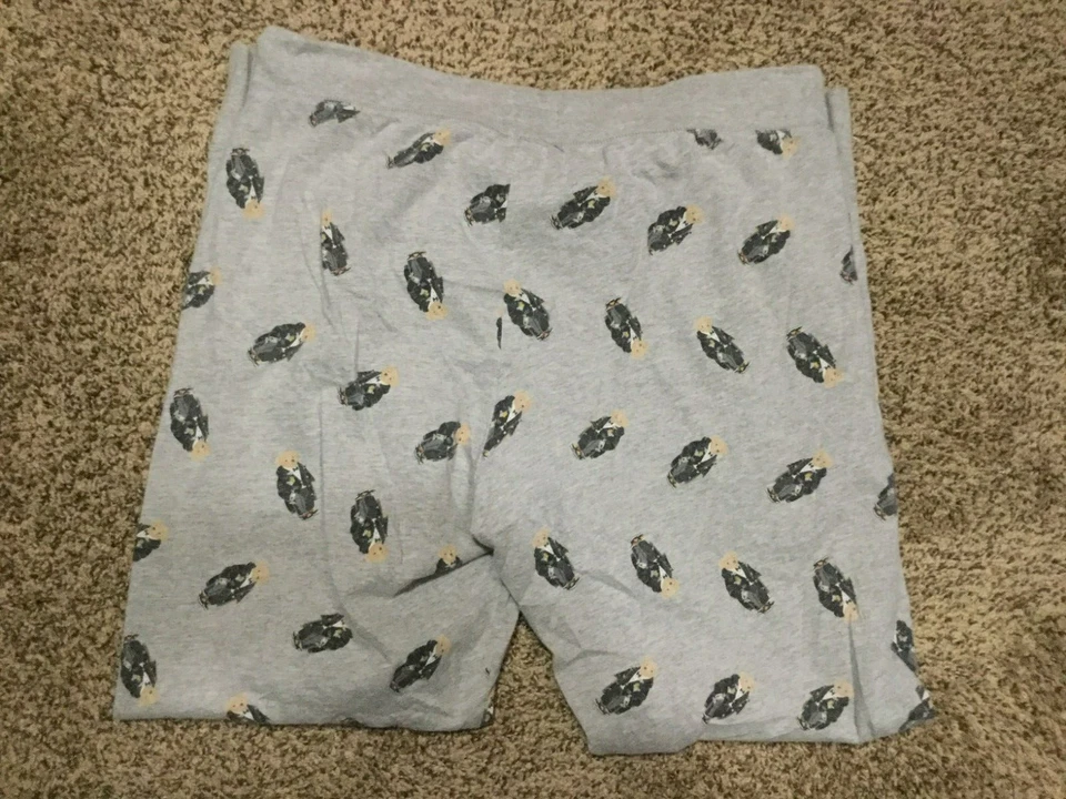 Polo Ralph Lauren Pantalones Para Hombre M Polo Oso Ropa para Dormir Salón Pijama Gris Foto 4 de 4