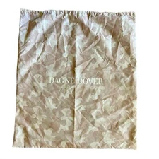 Dagne Dover gray camo print large satin dust bag 28”/24”