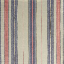 Andrew Martin Printed Stripe Upholstery Fabric- Elbrus / Denim 4 yds AM100339.5
