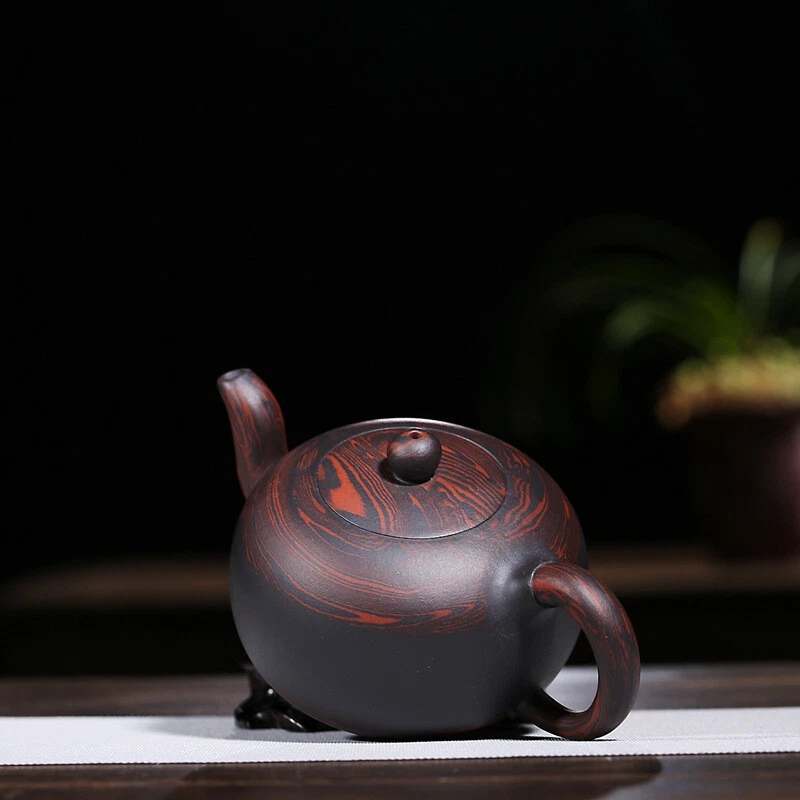 Handmade Tea Pot Marked Purple Clay Yixing Zisha Master Pot Chinese Kungfu Pots - Image 4 of 4