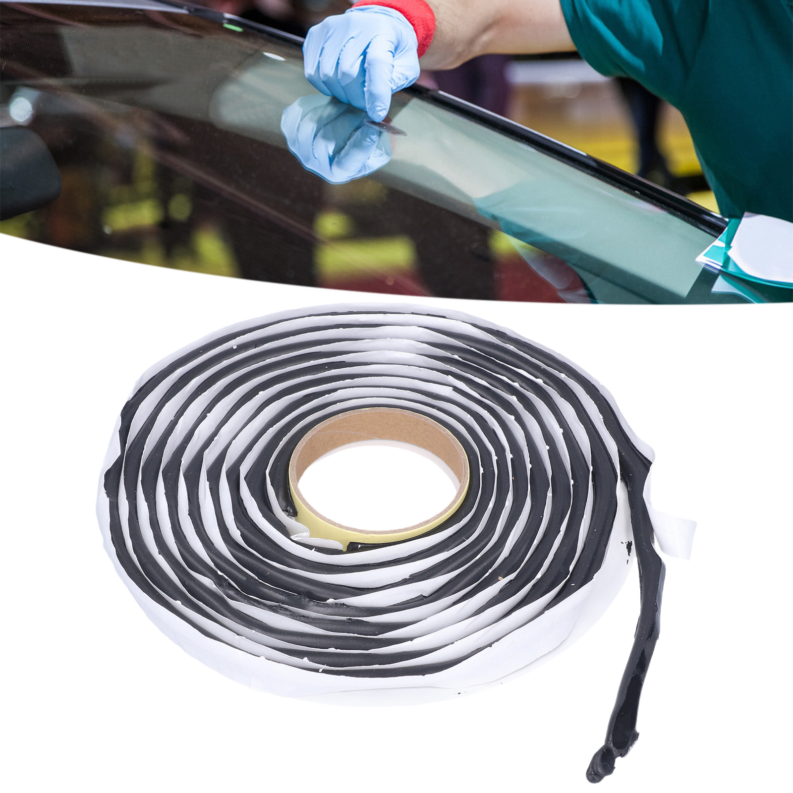 Auto Butyl Rope High Viscosity Sealants Butyl Rubber Tape Black