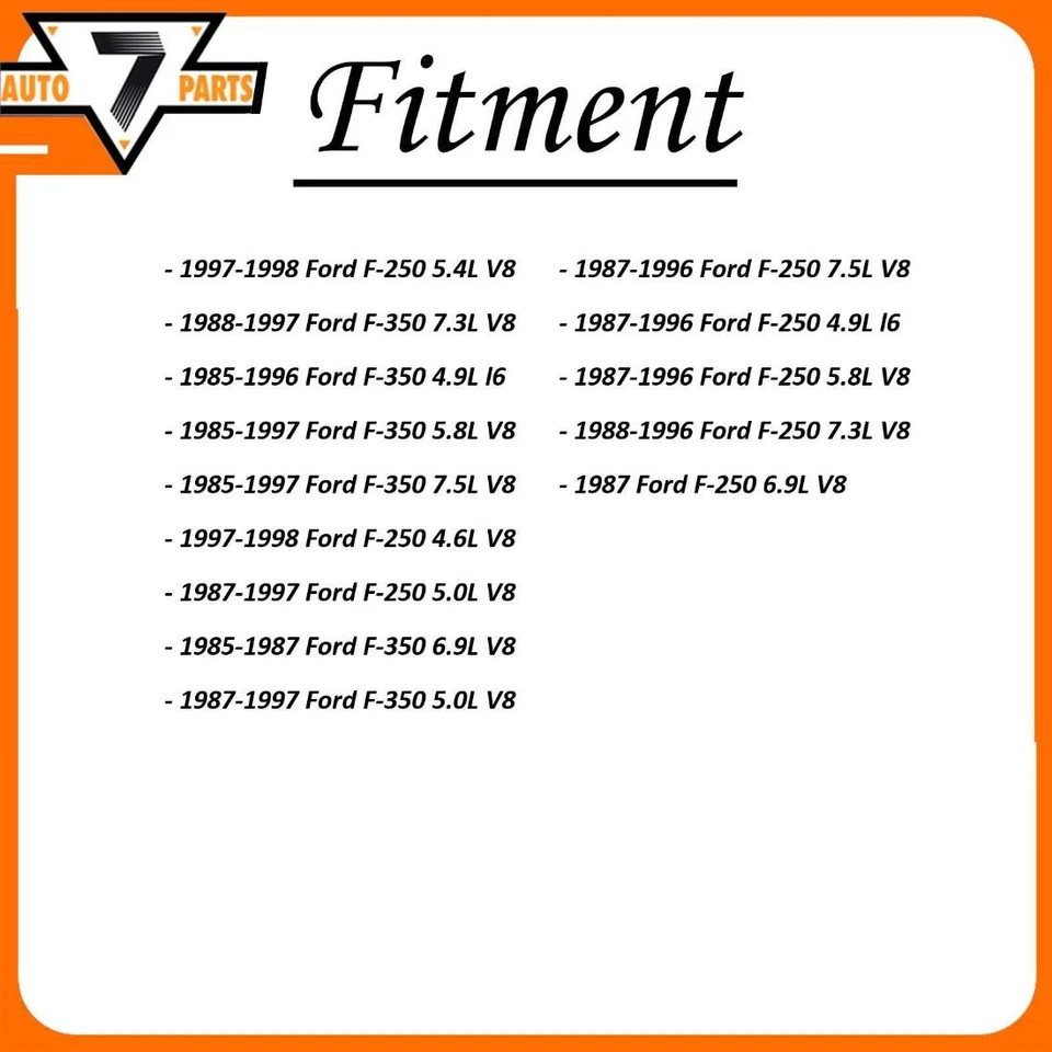 Передние задние амортизаторы FCS для 1987-1998 Ford F-250 1985-1997 Ford F-350 - Изображение 2 из 4