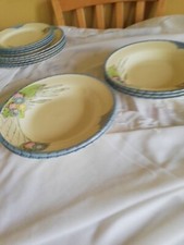 5 Vintage Newhall Diana Shape 'Trentham' Pasta Soup Dessert Bowls Plates 23cm 