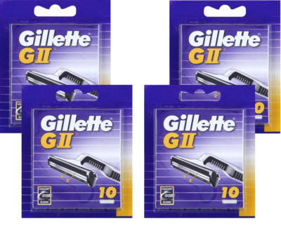 Gillette GII G 2 Rasierklingen  Doppelklinge 4x10er Pack Neu und OVP
