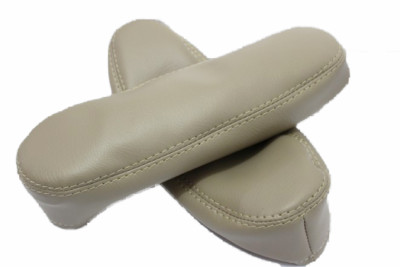 Beige Vinyl Seat Armrest Covers For 2003-2009 Lexus RX300/RX330 - Set Of 2