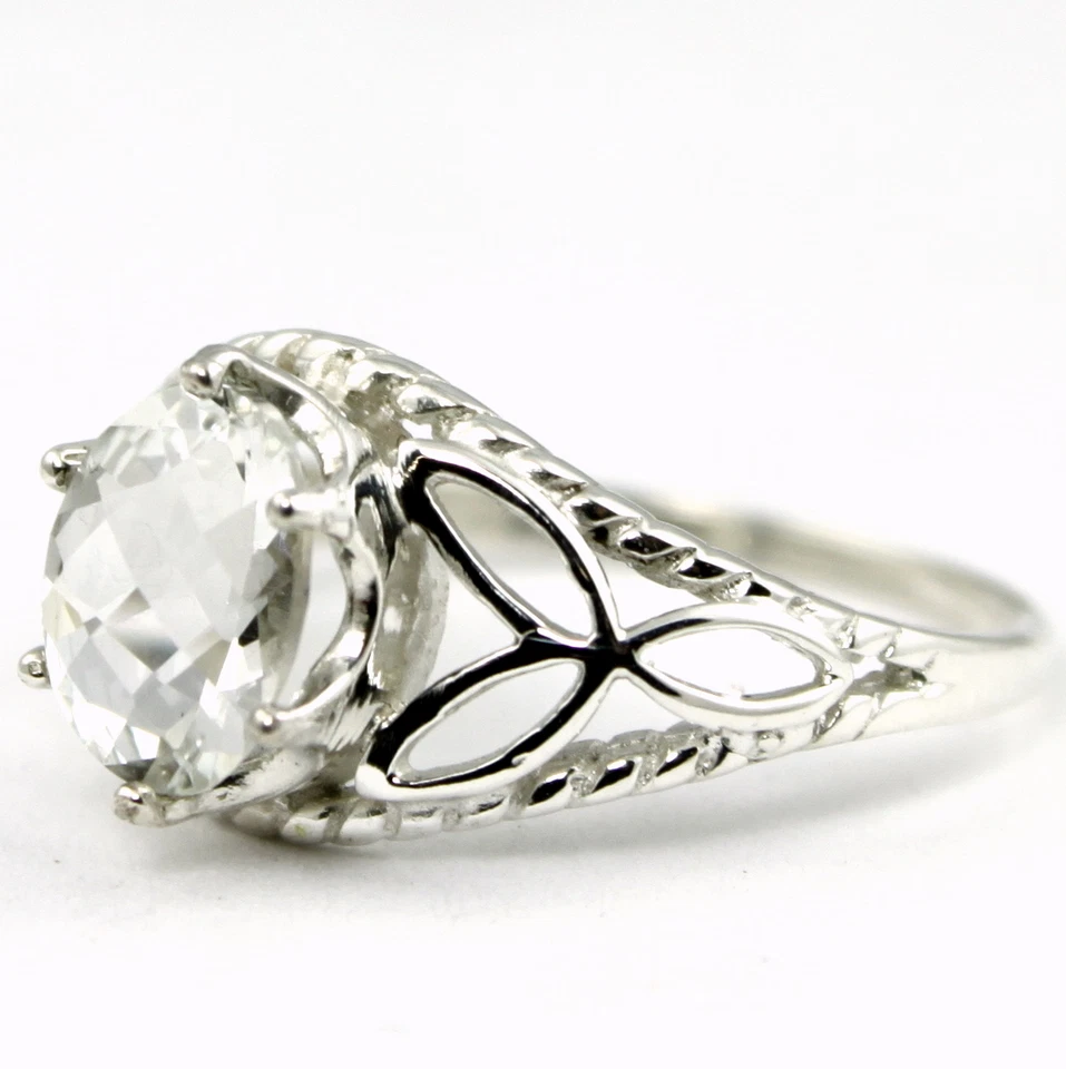 Silver Topaz, 925 Sterling Silver Ladies Ring, SR137 - Image 2 of 4